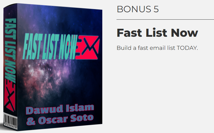 You Can Take These 5 Fast Action Bonuses 
